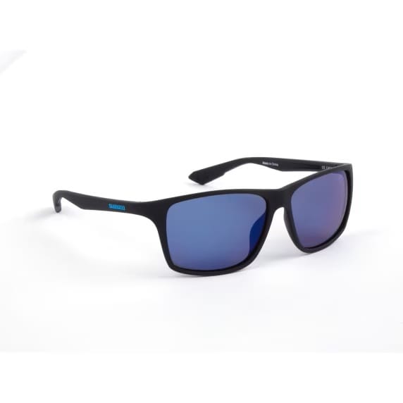Akiniai Shimano Eyewear Technium Matte Black & Blue Mirror