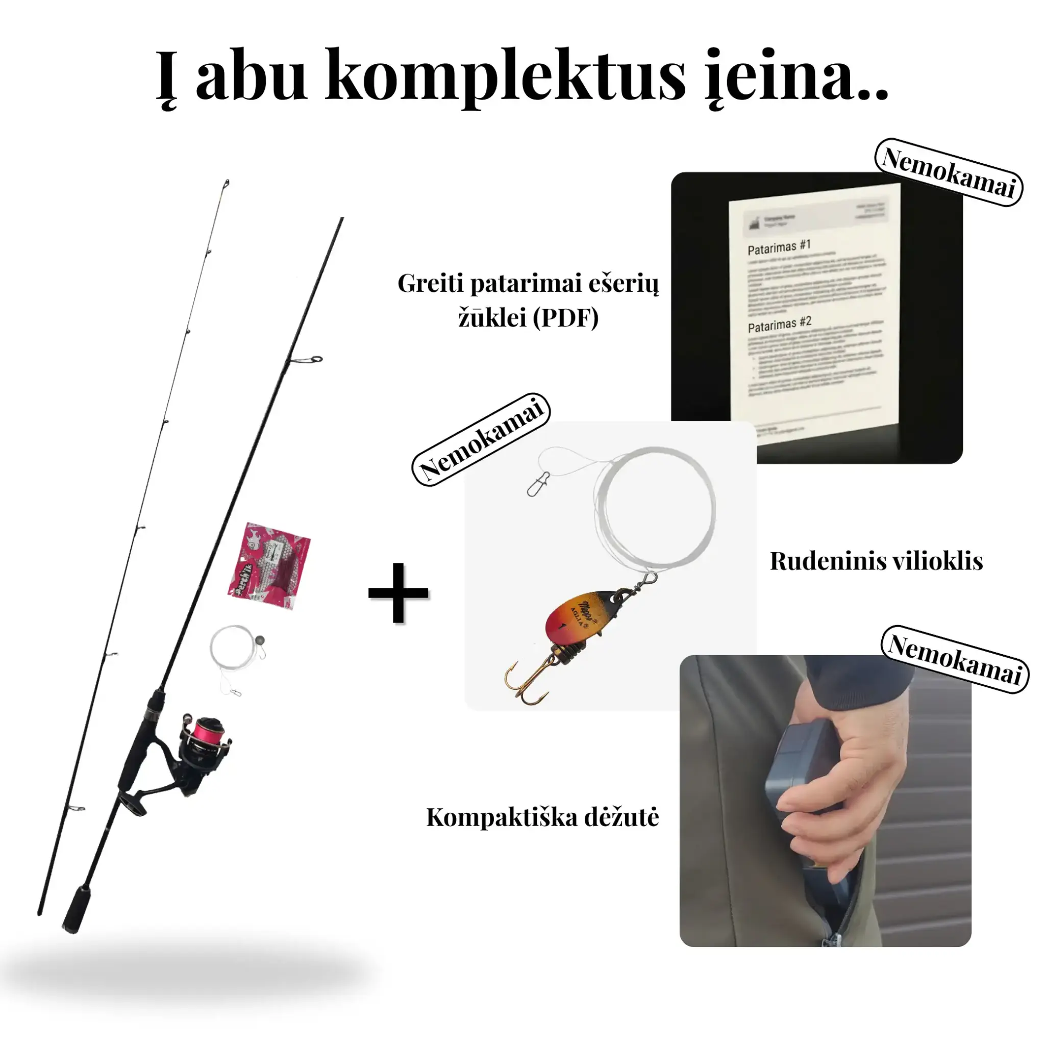 Spiningo Komplektas Ešeriams „Ešerių Kovotojas“ - Image 5